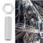 SG Store Lot de 6 Tiges d'extension Filetées avec 12 écrous M10 X 1 Longueur 30 mm pour Lampes Lustres Bougeoirs Et Autres Lampe