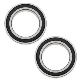 Briny River MR24377-2RS Lot de 2 roulements à billes à rainure profonde pour vélo - 24 x 37 x 7 mm - Double étanchéité - En acie