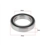 Briny River MR24377-2RS Lot de 2 roulements à billes à rainure profonde pour vélo - 24 x 37 x 7 mm - Double étanchéité - En acie