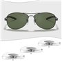 Briny River Lot de 5 paires de plaquettes de nez compatibles avec Ray-Ban RB3025 RB3016 RB3030 RB3447 RB3362 RB3183 RB8305
