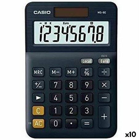 Calculatrice Casio MS-8E Noir (10 Unités)