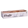 Tasse avec sous-tasse Transparent verre 170 ml (6 Unités)