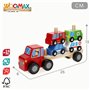 Camion porte-véhicules et Voitures 25 x 13 x 6 cm (6 Unités)