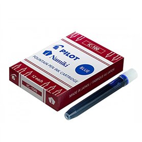 PILOT Lot de 12 cartouches d'encre Namiki pour stylo plume Capless Bleu