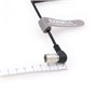 SZRMCC DC 2.5mm à Angle Droit Hirose 4 Broches câble d'alimentation enroulé mâle pour appareils sonores 688644633 Zoom F4 F8 Zax