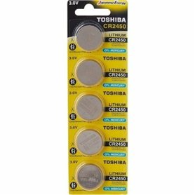 Piles Rechargeables Toshiba CR2450-PW-BP-5 3 V