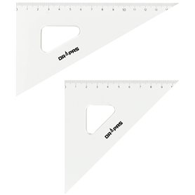 Dorapasu bord d'encre triangle regle graduee 2.5mm d'epaisseur 15cm 13421