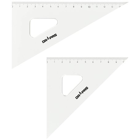 Dorapasu bord d'encre triangle regle graduee 2.5mm d'epaisseur 15cm 13421
