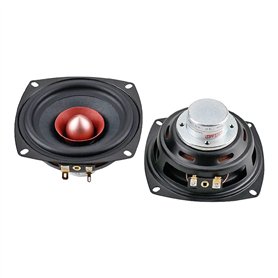 CYPHE dix 5mm Unité de Haut-Parleur à portée complète carrée DIY 4OHM 2 5W HiFi Tweeter de Théâtre à Domicile Milieu- Haut-Parle