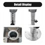 hzexun Pied de Siège Pilote Ajustable Socle de Siège de Bateau, Hauteur Réglable de 33 Cm à 48 cm, Base de Montage Pivotante pou