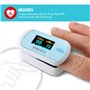 Homedics Oxymètre de pouls professionnel - Mesure le niveau d’oxygène dans le sang au bout du doigt – Portable et Ecran facile à