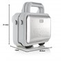 Breville Machine à sandwich DuraCeramic avec assiettes creuses | Machine à sandwich pour 2 tranches à température variable, blan