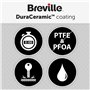 Breville Machine à sandwich DuraCeramic avec assiettes creuses | Machine à sandwich pour 2 tranches à température variable, blan
