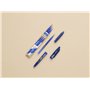Pilot Frixion Heat/Friction Lot de 9 recharges effaçables – Ligne moyenne de 0,7 mm – Emballage d'oreiller (rose)