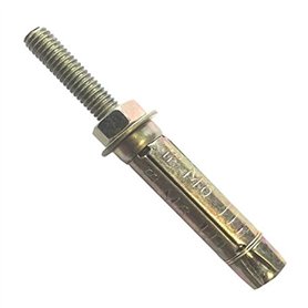 Bulk Hardware BH03965 Ancrage dévissé à boulon / tête hexagonale en Acier plaqué au zinc