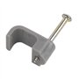 Merriway BH04896 Lot de 50 Pinces à câble Plat Gris Double et Terre 1