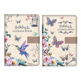 Atlona Tallon 6252 Carnet d'adresses A5 en superbe tissu