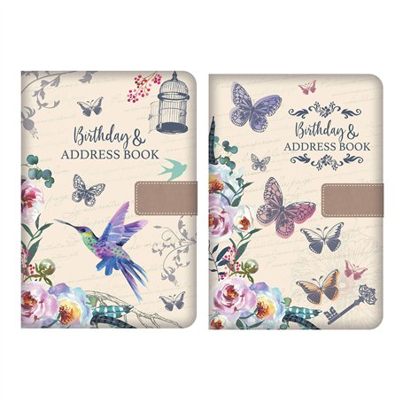 Atlona Tallon 6252 Carnet d'adresses A5 en superbe tissu
