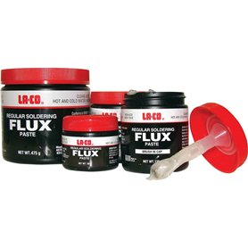 LA-CO Flux Pâte de soudure 125 g - Flux soluble dans l'eau - ASTM B813 - Résistant aux intempéries - Pour soudure en cuivre - Po