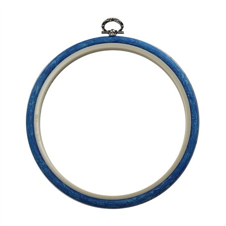 Nurge Cercle à broder rond pour point de croix Bleu #4 20