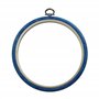 Nurge Cercle à broder rond pour point de croix Bleu #4 20