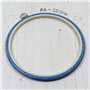 Nurge Cercle à broder rond pour point de croix Bleu #4 20,5 cm