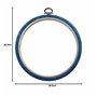 Nurge Cercle à broder rond pour point de croix Bleu #4 20,5 cm