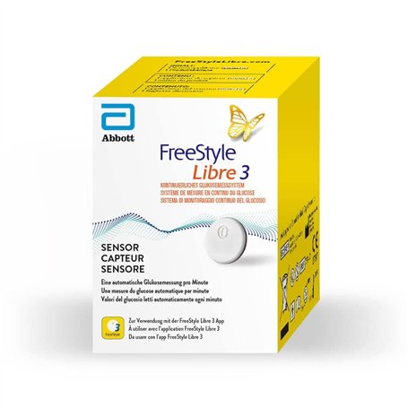 Freestyle Libre 3 Capteur de glycémie Bloodsugar Free Style diabète