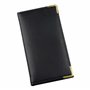 Esposti Carnet d'adresses fin | Couverture rembourrée en cuir PU italien | Carnet d'adresses de poche | Coins de protection doré