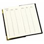 Esposti Carnet d'adresses fin | Couverture rembourrée en cuir PU italien | Carnet d'adresses de poche | Coins de protection doré