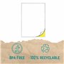 Double Dragon Papier Autocollant Blanc A4, 50 Feuilles, Étiquettes Auto-Adhésives Laser, 1 par Feuille, Idéal pour Adresses et E