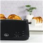 Quest Grille-pain à fente longue, 4 tranches de Toastautomatique, Emplacements pour crumpets et bagels - 6 réglages - Réchauffer