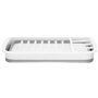 Kitchen Craft - Égouttoir à Vaisselle Pliable, Idéal pour Petites Cuisines et Camping, 37.5 x 29.5 cm - Blanc