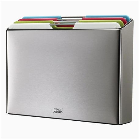 Joseph Joseph Folio Steel- Set de 4 pièces planche à découper de cuisine