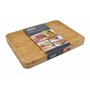 Joseph Joseph - Planche à Découper Bambou Naturel, Bois, avec Grip Central et Bord Relevé pour récupérer le jus - Marron-Beige