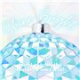 Christmas Concepts® Lot de 3 Boules à facettes géantes Bleues irisées de 150 mm (5,9") - Décorations à Suspendre incassables - D