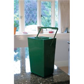 Greenfingers Seau à compost anti-odeurs 9 l - Caddy cuisine grande capacité - Filtre couvercle - Filtres de remplacement disponi