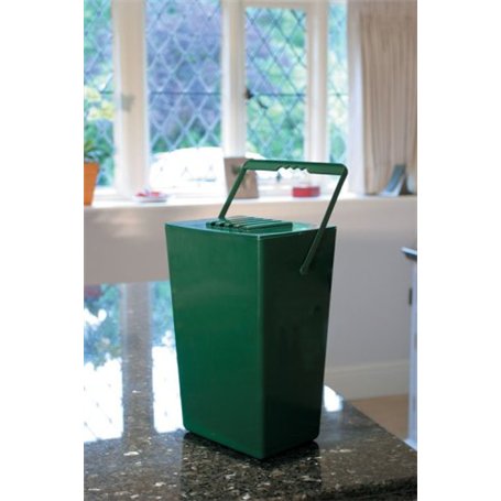 Greenfingers Seau à compost anti-odeurs 9 l - Caddy cuisine grande capacité - Filtre couvercle - Filtres de remplacement disponi
