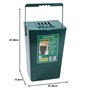 Greenfingers Seau à compost anti-odeurs 9 l - Caddy cuisine grande capacité - Filtre couvercle - Filtres de remplacement disponi