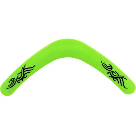 Blue Frog Toys Jouet Boomerang Couleur néon 40 cm Vendu à l'unité en Couleur aléatoire