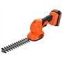 Black+Decker Kit tijera cortacésped + arreglasetos Con una batería 18V 2Ah Litio
