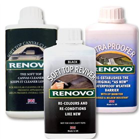 Renovo Triple REN-KIT2 kit de Nettoyage Contient rénovateur Albums Douce/Douce Ultra Proofer/Soft Top Cleaner