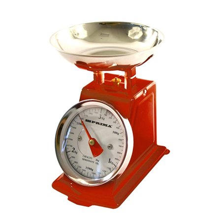Balance de cuisine mécanique Rouge 3 kg