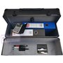 Pro XL noir / bronze Étui de chariot à roulettes pilote en aluminium attache de vol rigide pour mallette attachée sur roues