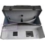 Pro XL noir / bronze Étui de chariot à roulettes pilote en aluminium attache de vol rigide pour mallette attachée sur roues