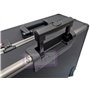 Pro XL noir / bronze Étui de chariot à roulettes pilote en aluminium attache de vol rigide pour mallette attachée sur roues