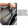 Pro XL noir / bronze Étui de chariot à roulettes pilote en aluminium attache de vol rigide pour mallette attachée sur roues