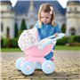 HTI Toys & Games BabyBoo 4 en 1 Mon Premier Landau | Poussette Poussette Poussette pour Enfants Idéal pour Filles et Garçons de 