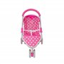 Dolly Tots Poussette de poupée rose à pois | Jouet de poussette de poupée | Poussette pliable avec capote réglable, roues pivota