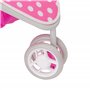 Dolly Tots Poussette de poupée rose à pois | Jouet de poussette de poupée | Poussette pliable avec capote réglable, roues pivota
